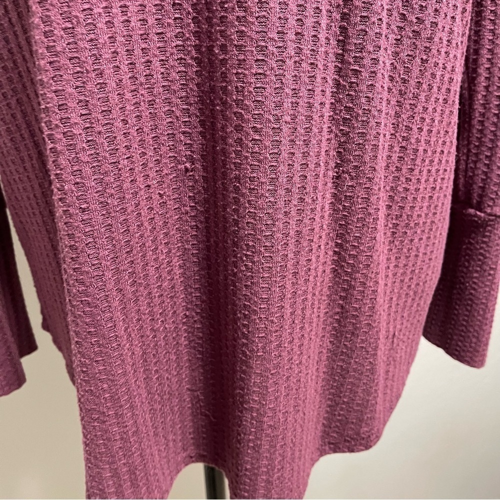 Anthropologie Chaser Long Sleeve Waffle Thermal
Purple Shirt Top Size Large - Picture 4 of 8